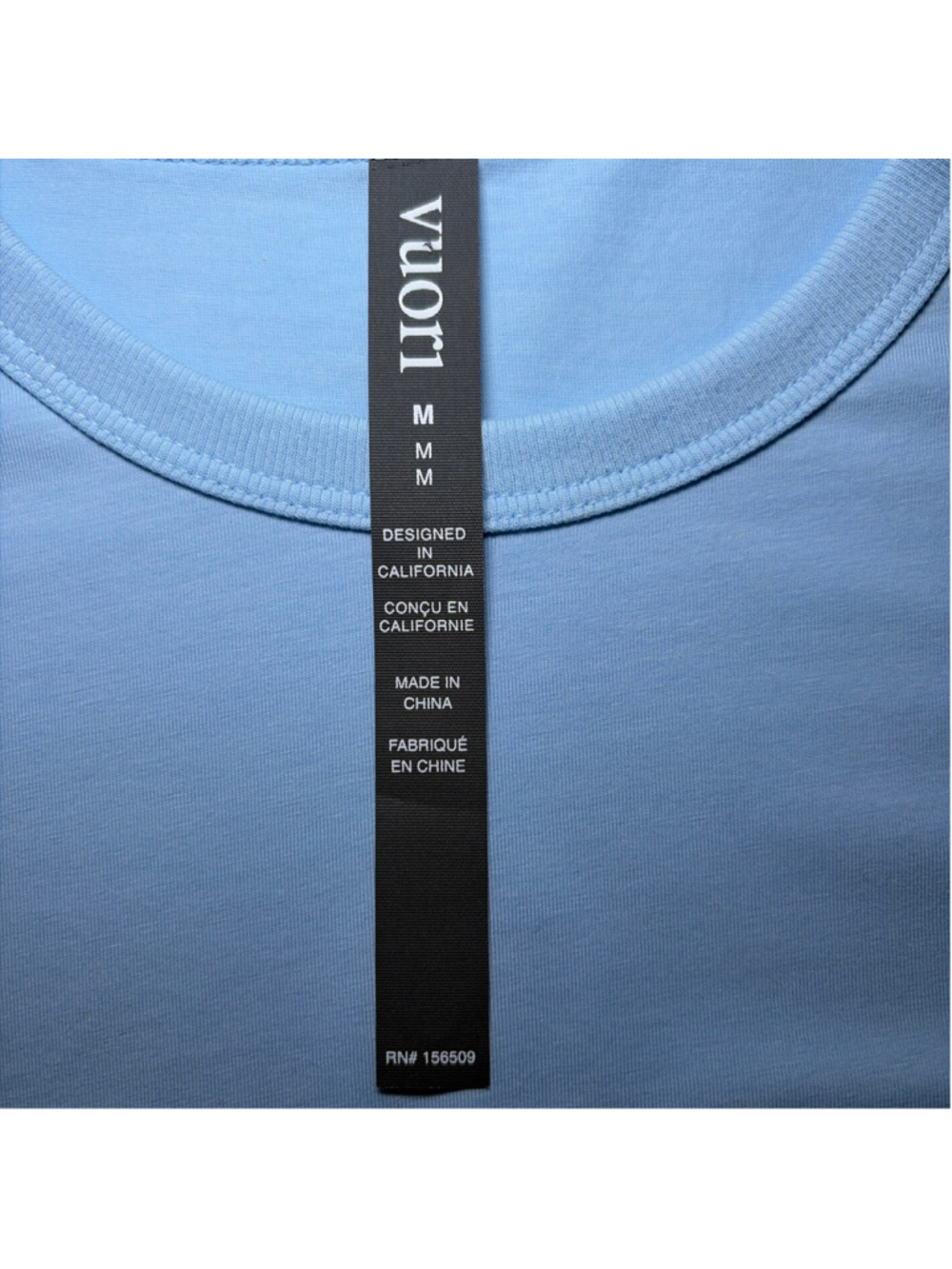 Vuori Short Sleeve Feather Classic Garment Dye Tee Light Blue Size Medium - Picture 4 of 10